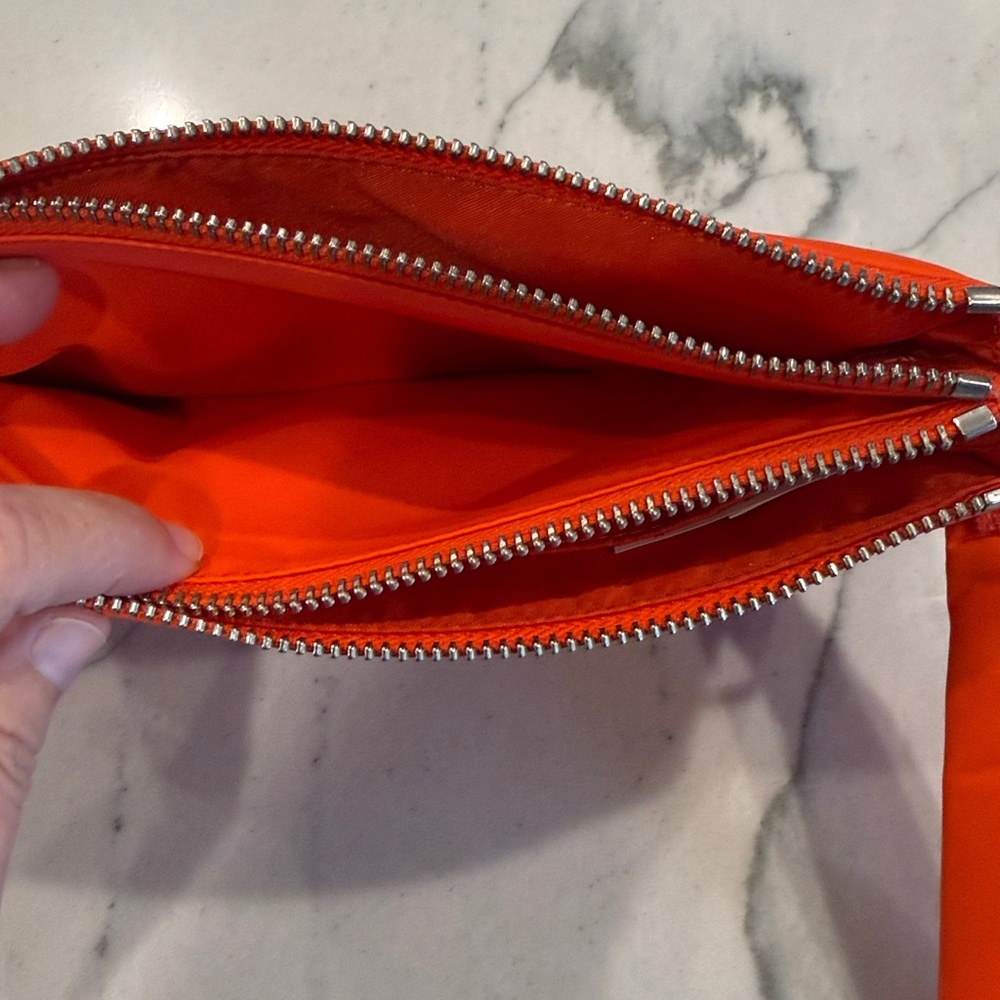 lululemon athletica Vibrant Orange puffy Wristlet - Picture 6 of 11